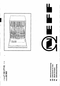 Manual Neff S4453B0 Dishwasher