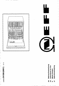 Bruksanvisning Neff S4456S1EU Diskmaskin