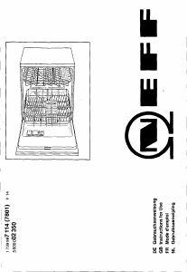 Bruksanvisning Neff S4543N0 Diskmaskin