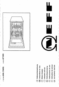 Manual Neff S4752N2 Dishwasher