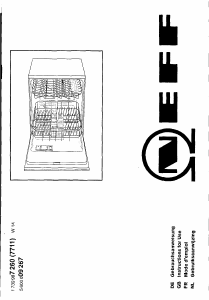 Manual Neff S5543X1GB Dishwasher