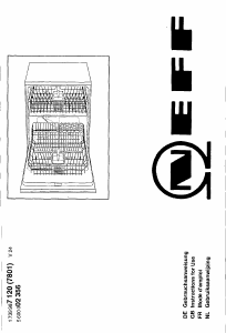 Manual Neff S5549X0 Dishwasher