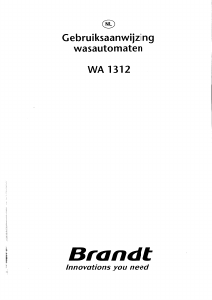 Handleiding Brandt WA1312 Wasmachine