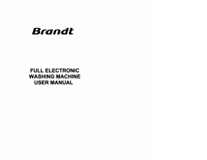 Handleiding Brandt WFE0866K Wasmachine