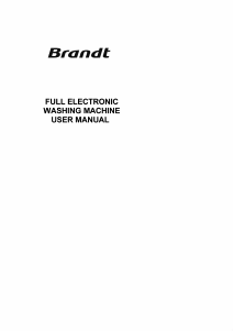 Handleiding Brandt WFE1266A Wasmachine