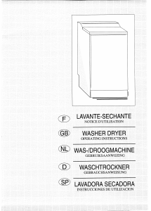 Mode d’emploi Brandt WD1004WXE Lave-linge séchant