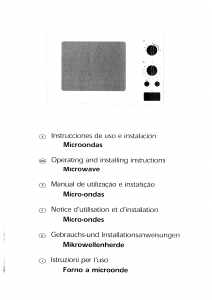 Manual Brandt MM500XP1 Microwave