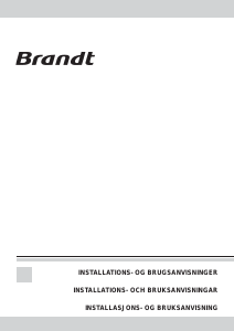 Brugsanvisning Brandt AD299XEA Emhætte