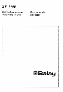 Manual Balay 3FI5671B Refrigerator