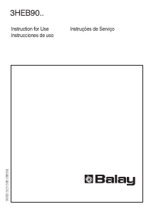 Manual de uso Balay 3HEB9025 Horno