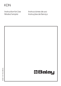 Manual de uso Balay 3FFB3710 Frigorífico combinado