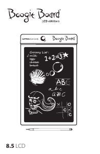 Mode d’emploi Boogie Board Original 8.5 Tablette grafique