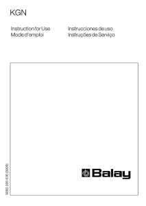 Manual de uso Balay 3KFI7662 Frigorífico combinado