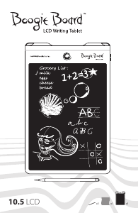 Manual Boogie Board Original 10.5 Pen Tablet