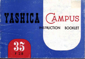 Manual Yashica 35 F 2.8 Campus Camera