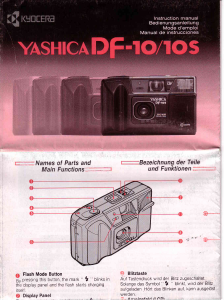 Handleiding Yashica DF-10 Camera