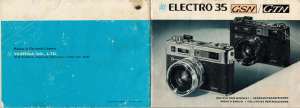 Manual Yashica Electro 35 GTN Camera