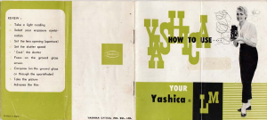 Handleiding Yashica LM Camera
