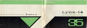 Manual de uso Yashica Lynx-14 35 Cámara