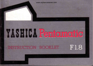 Manual Yashica Pentamatic F 1.8 Camera