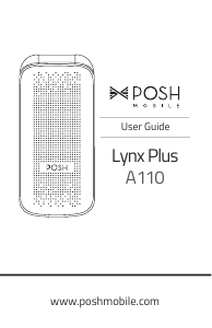 Manual Posh A110 Lynx Plus Mobile Phone