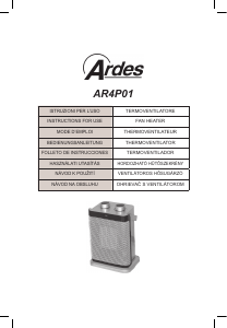 Manuál Ardes AR4P01 Topení