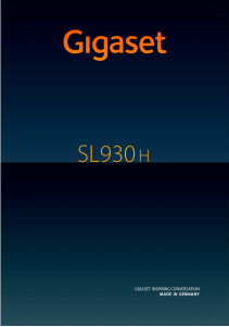 Manual Siemens Gigaset SL930H Wireless Phone