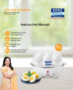 Manual Kent 16053 Egg Cooker