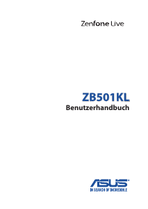 Bedienungsanleitung Asus ZB501KL ZenFone Live Handy