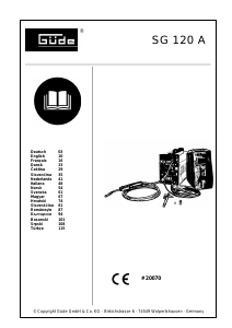 Manual Güde SG 120 A Aparat de sudura