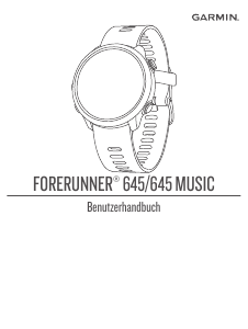 Bedienungsanleitung Garmin Forerunner 645 Sportuhr