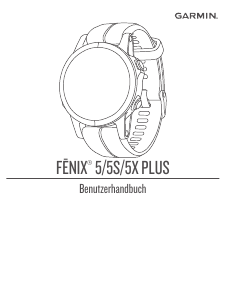 Bedienungsanleitung Garmin fenix 5S Sportuhr