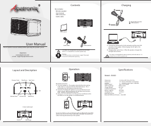 Manual Alpatronix AX400 Speaker