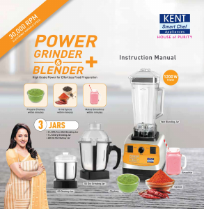 Manual Kent 16062 Power Blender