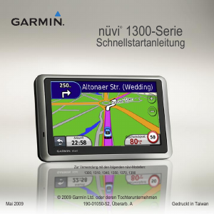 Bedienungsanleitung Garmin nuvi 1350T Navigation