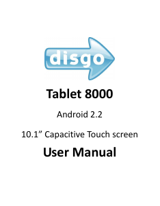 Handleiding Disgo 8000 Tablet