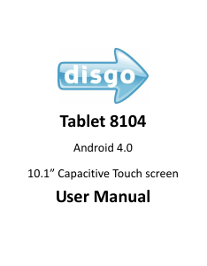 Handleiding Disgo 8104 Tablet