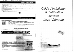 Mode d’emploi Brandt P4510V Lave-vaisselle