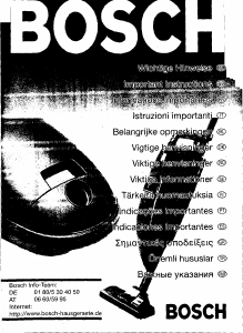 Manual de uso Bosch BBS6300 Aspirador