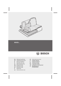 Руководство Bosch MAS95R1 Слайсер