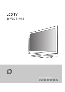 Bedienungsanleitung Grundig 26 VLC 9140 S LCD fernseher