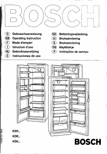 Manual de uso Bosch KSK3701SD Refrigerador