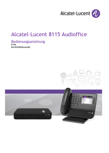 Bedienungsanleitung Alcatel-Lucent 8115 Audioffice Telefon
