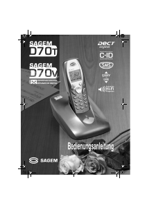Bedienungsanleitung Sagem D70T Schnurlose telefon