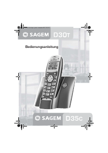 Bedienungsanleitung Sagem D30T Schnurlose telefon
