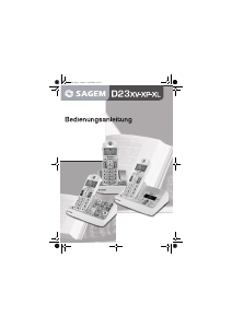 Bedienungsanleitung Sagem D23XP Schnurlose telefon