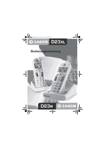 Bedienungsanleitung Sagem D23H Schnurlose telefon
