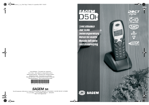 Bedienungsanleitung Sagem D50 Schnurlose telefon