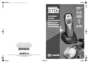 Manual de uso Sagem D70H Teléfono inalámbrico