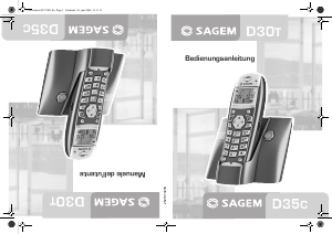 Bedienungsanleitung Sagem D35C Schnurlose telefon